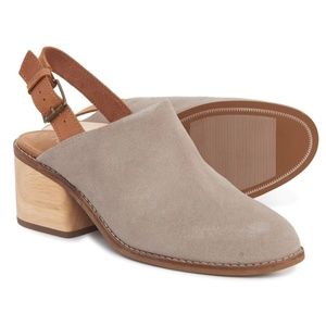 TOMS Taupe Desert Leila Slingback Shoes